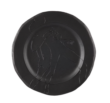 You Hold Me I Hold You - Side plate - Black